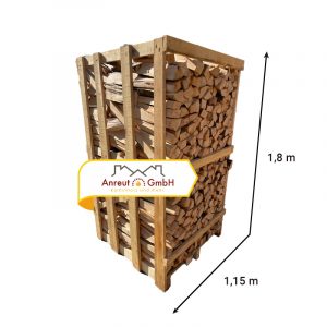 Brennholz  Buche 25 cm,  2,9 SRM (1,8 RM) Kammergetrocknet und ofenfertig
