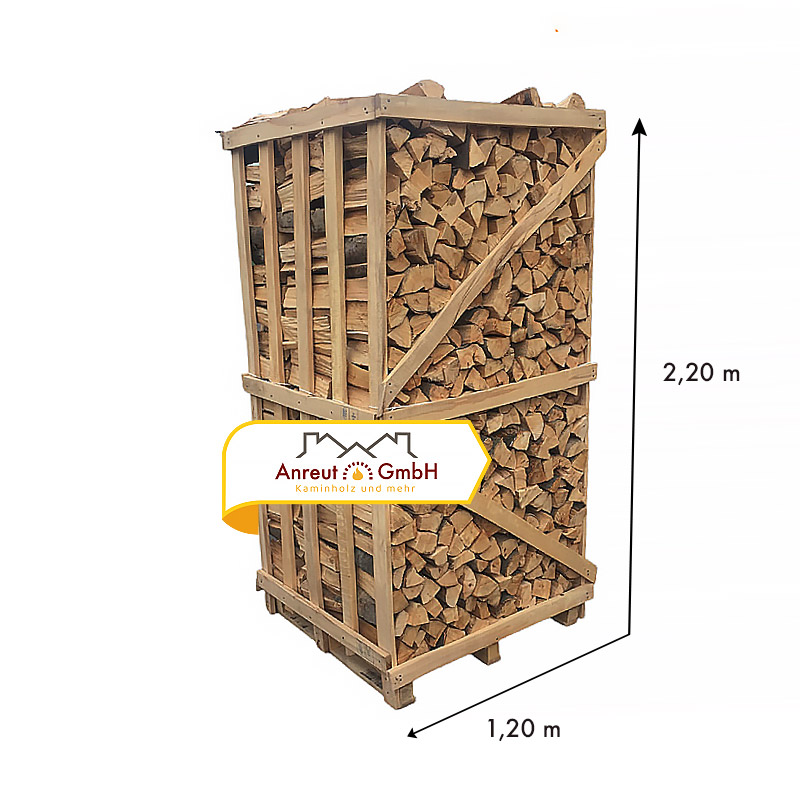 Premium Brennholz Buche 3,2 SRM (2 RM) kammergetrocknet