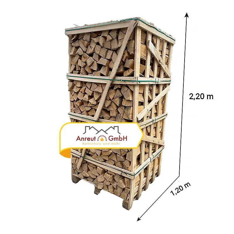 Brennholz Buche 3,2 SRM (2 RM) kammergetrocknet mit Restfeuchte 20-30
