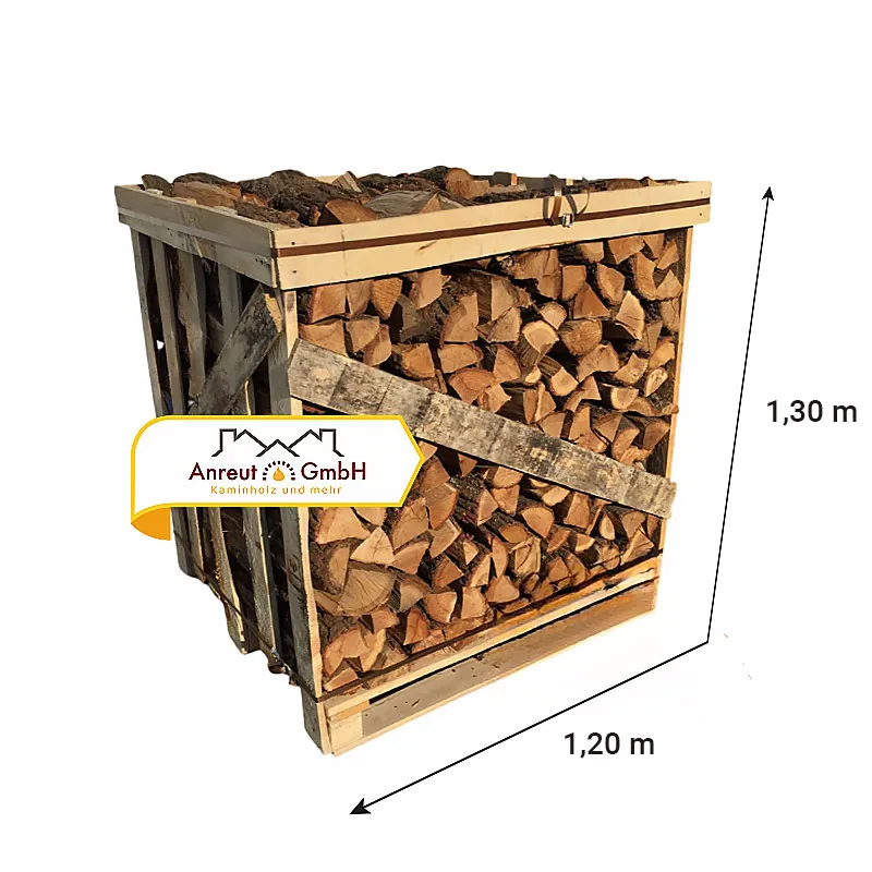 Brennholz Eiche 1,6 SRM (1 RM) kammergetrocknet 28 cm